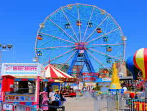 Deno’s Wonder Wheel Amusement Park på Coney Island - Pariserhjul