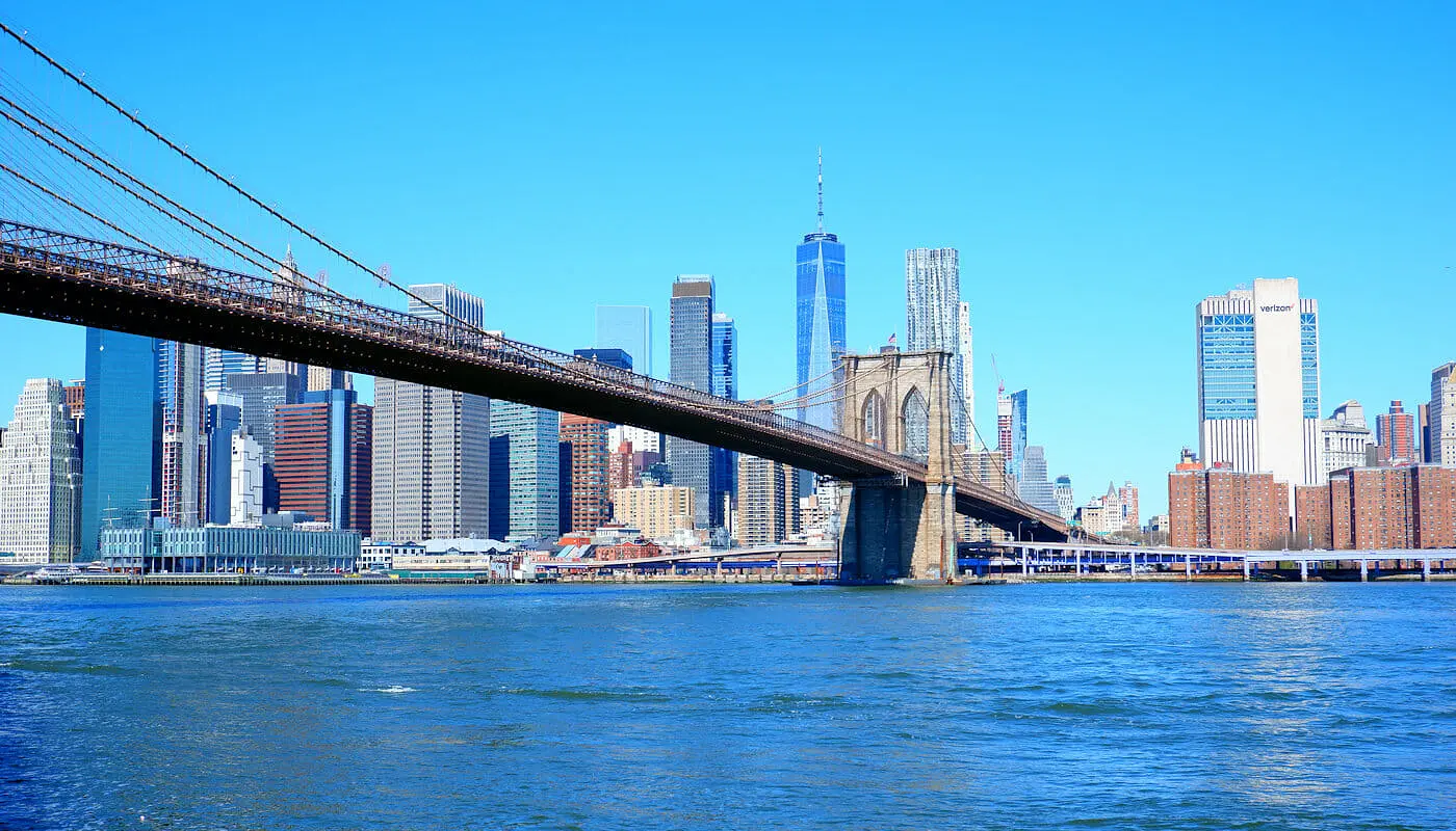 Manhattan i New York - Brooklynbron