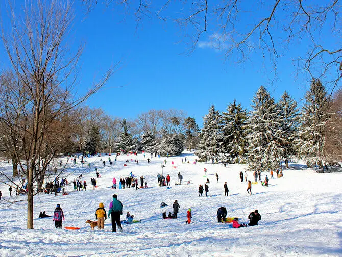 Sn&ouml; i New York - Central Park