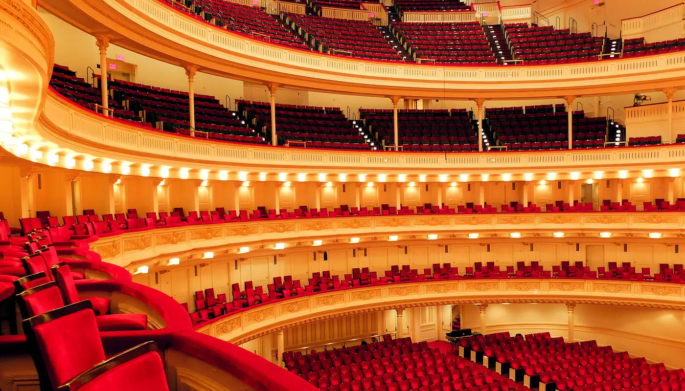 Carnegie Hall i New York - Inuti