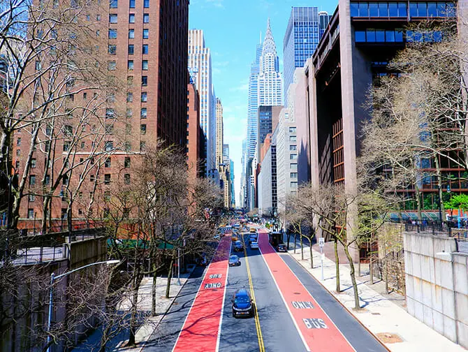 New York promenadrutter - Tudor City-Roosevelt Island