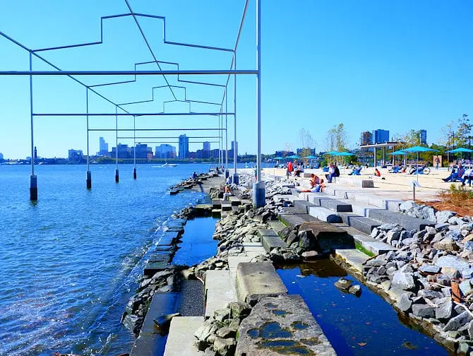 Gansevoort Peninsula i New York - Strand