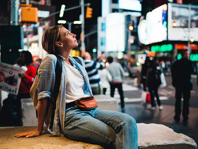 Photoshoot in New York Times Square