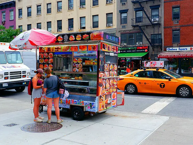 Frukost i New York - matvagn