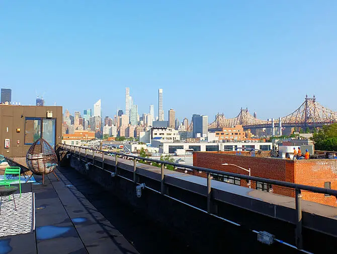 Hostels i New York - The Local NYC takterrass