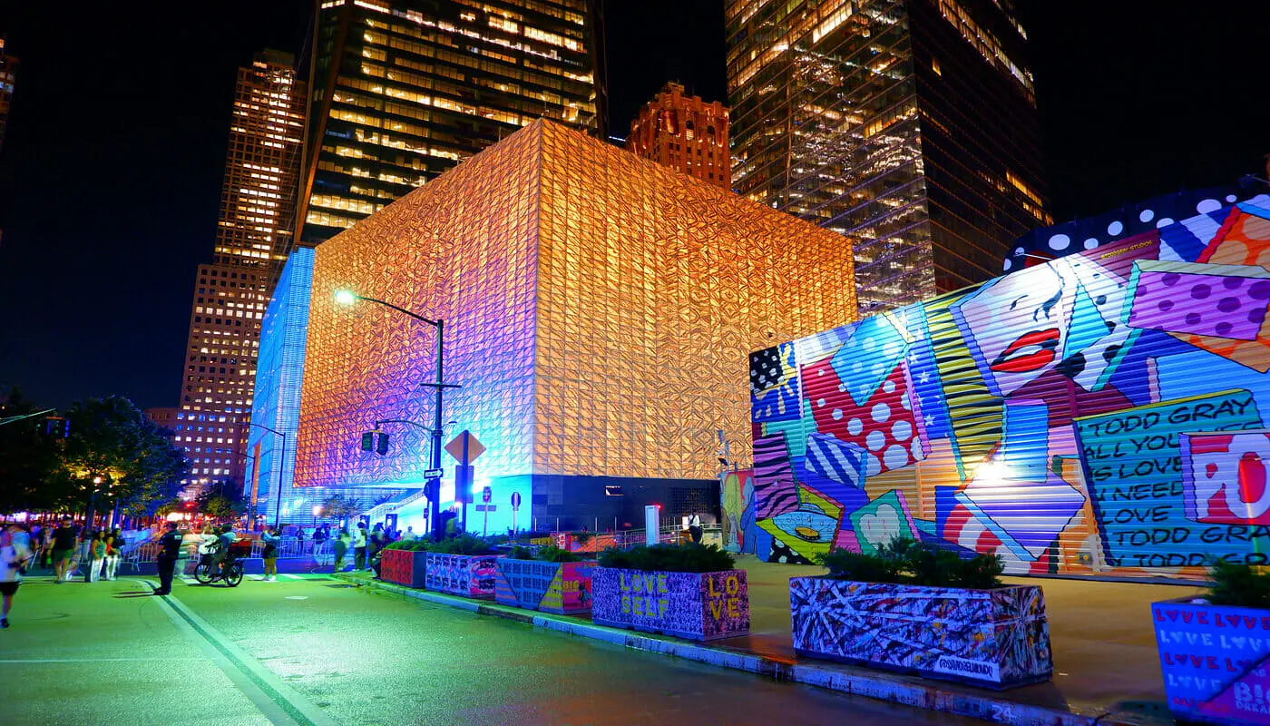 Performing Arts Center i New York - kväll