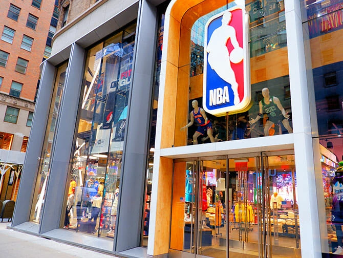 Sportbutiker i New York - NBA Store