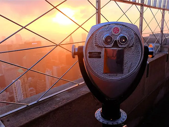 Empire State Building biljetter - Utvändigt däck