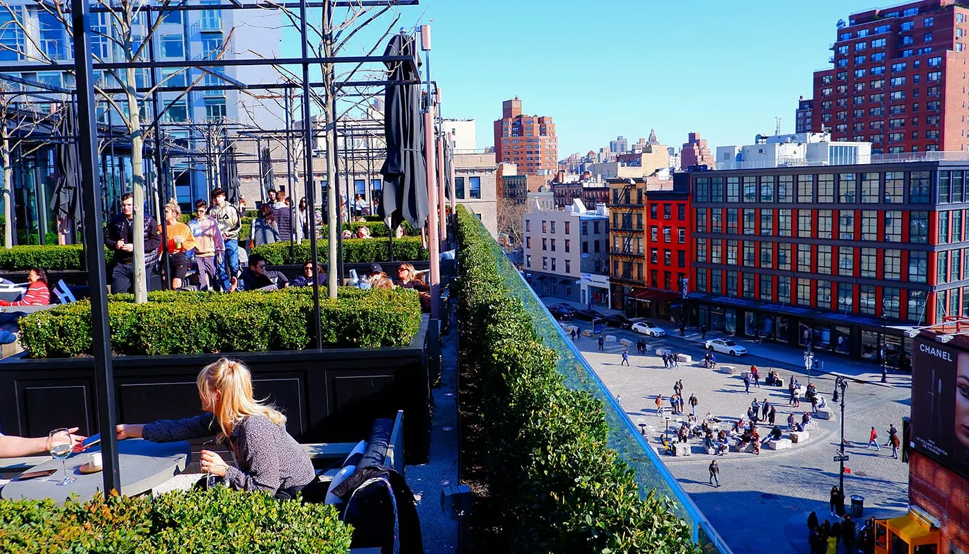Bästa takbarer i New York - RH Rooftop Restaurant