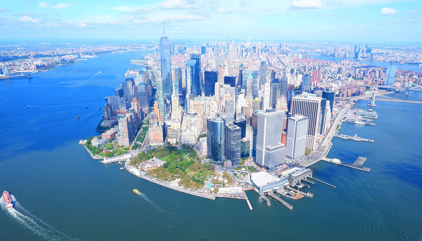 Sev&auml;rdheter i New York: de b&auml;sta turistattraktionerna - Helikopterflygning