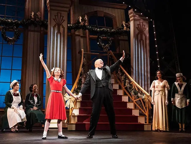 Musikalen Annie Musical i New York - Annie och Warbucks