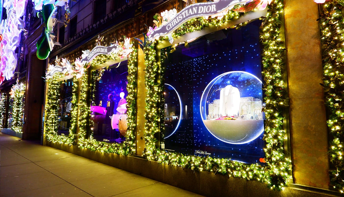 Juls&auml;song i New York - Holiday Windows