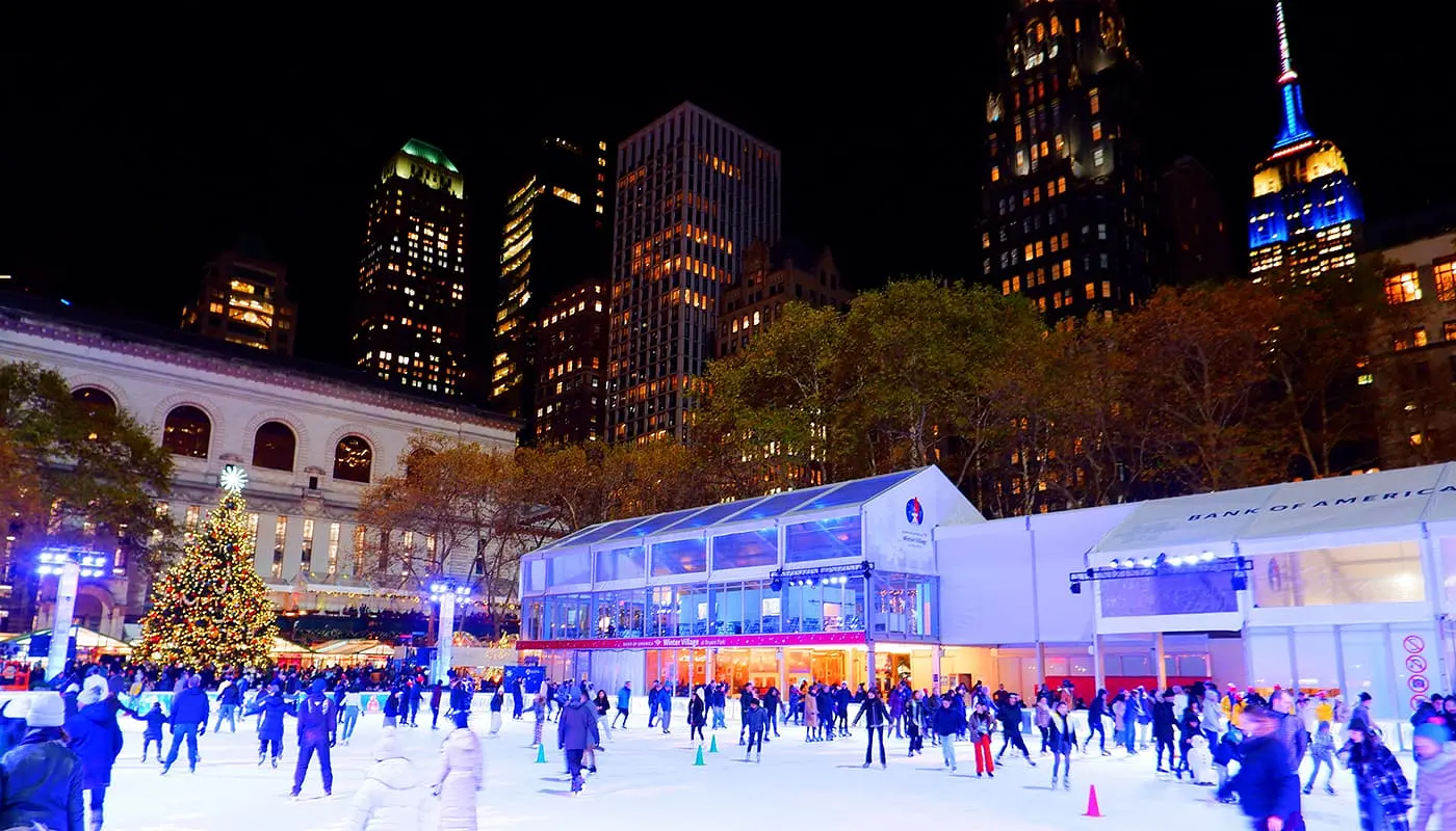 Planeringskalender för julen i New York - Bryant Park Christmas Market