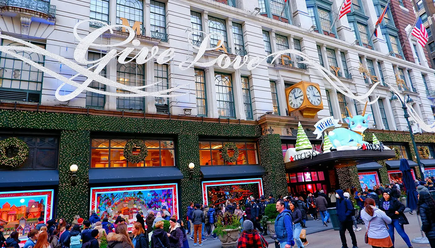 Planeringskalender för julen i New York - Macys