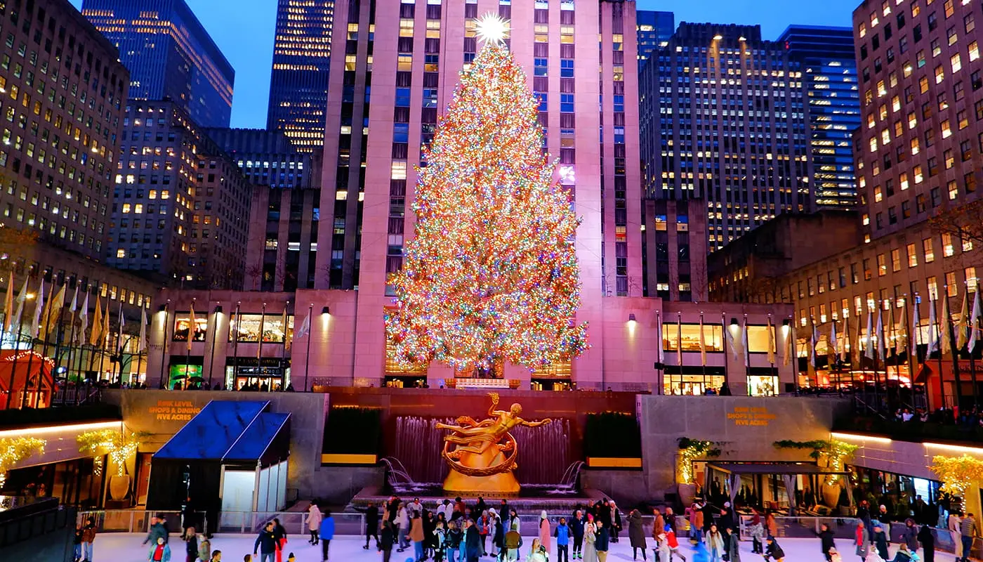 Planeringskalender för julen i New York - Rockefeller Christmas Tree