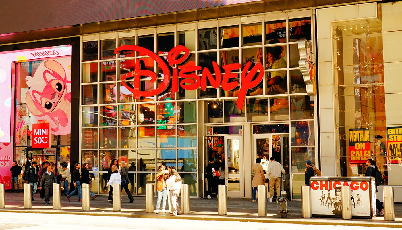 Disney Store på Times Square - Butikens fasad