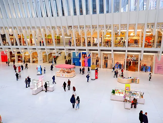 Oculus i New York - Westfield World Trade Center Mall