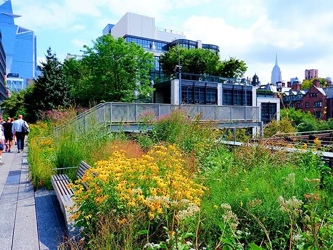 High Line Park i New York - Utsikt