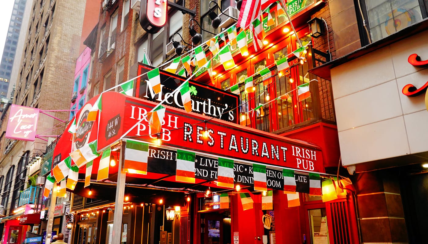St  Patricks Day i New York - Irish Bar