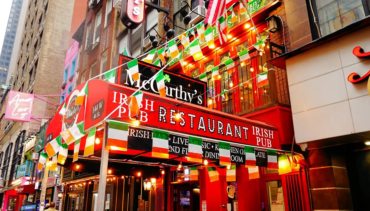 St Patricks Day i New York - Irish Bar