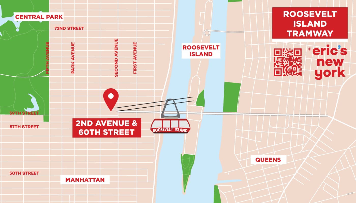 Roosevelt Island Tram New York - Karta