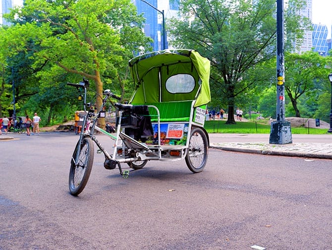 Pedicab Tour Central Park