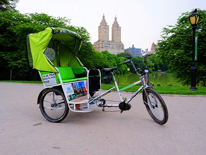 Cykeltaxi i Central Park - Besök Central Park