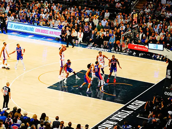 New York Knicks biljetter - Spelare på planen