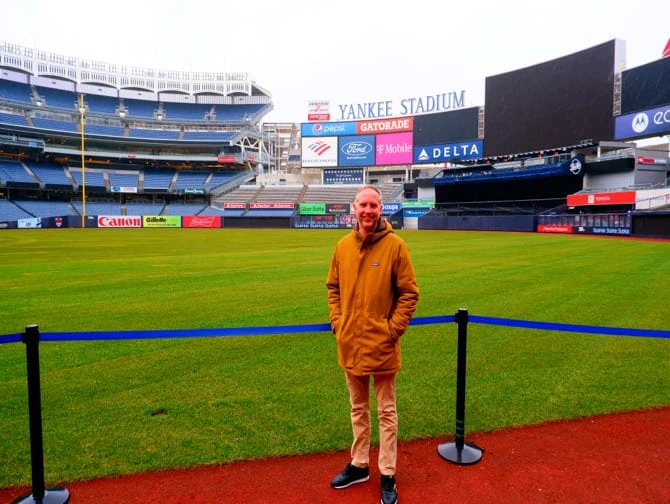 Yankee Stadium Tour - Ett fotoögonblick under rundturen