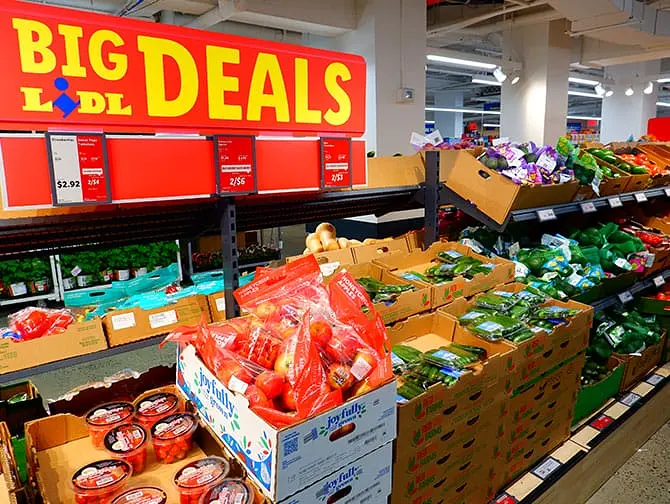 Matbutiker i New York - Den europeiska stormarknadskedjan Lidl
