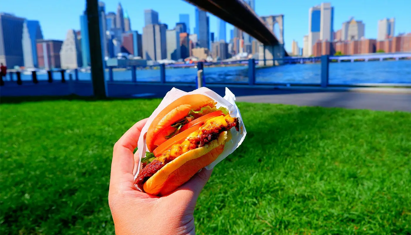 Shake Shack i New York - En hamburgare från Shake Shack