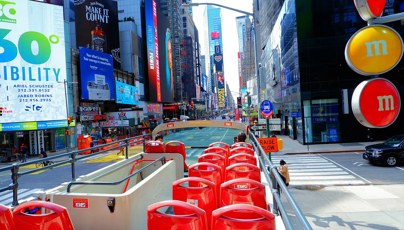 New York 8-dagarsplan – Åk med Hop on Hop off-bussen