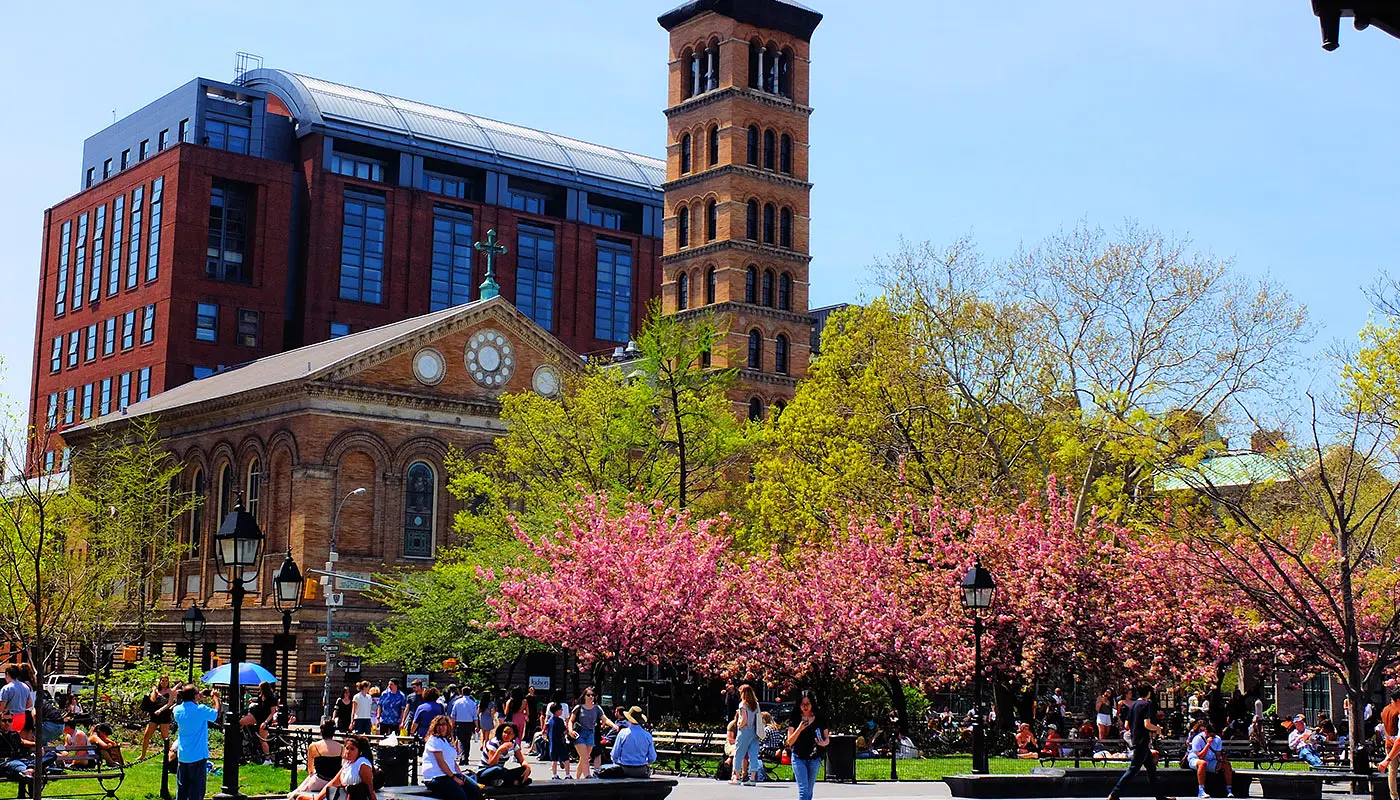 Washington Square Park i New York - Park med en rik historia