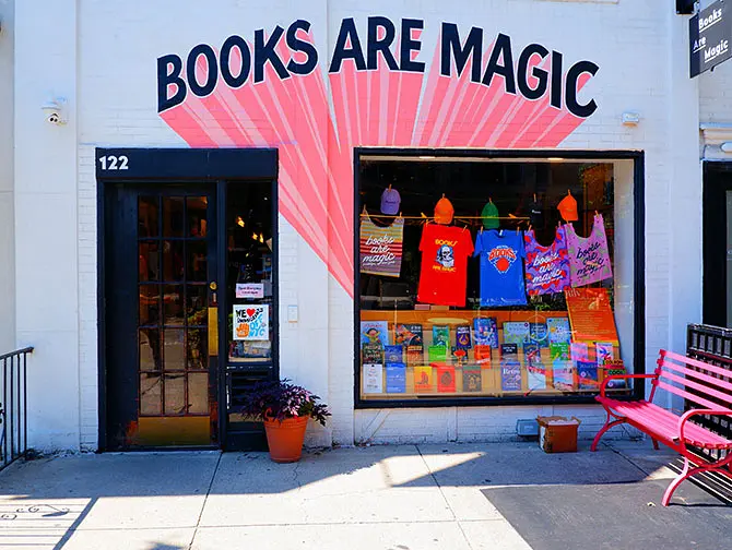 Bokhandlar i New York - Books are Magic