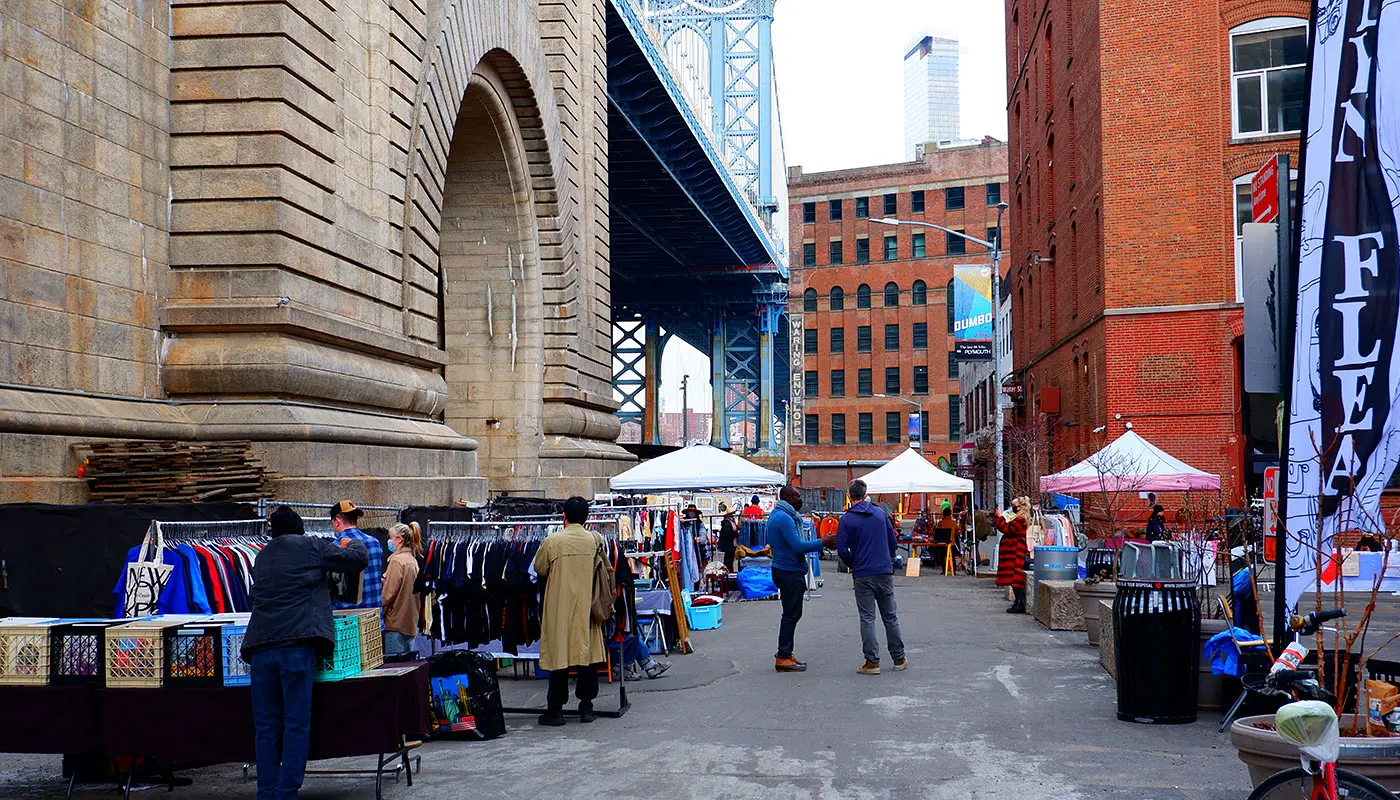 Promenadrutt DUMBO - Brooklyn Bridge i New York - Intryck av promenadrutten