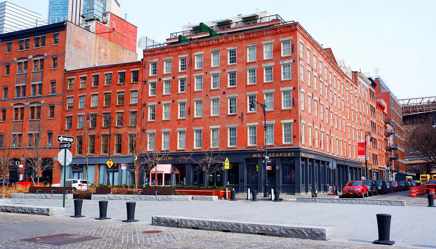 Promenadrutt genom Downtown Manhattan i New York - Intryck av vandringsleden